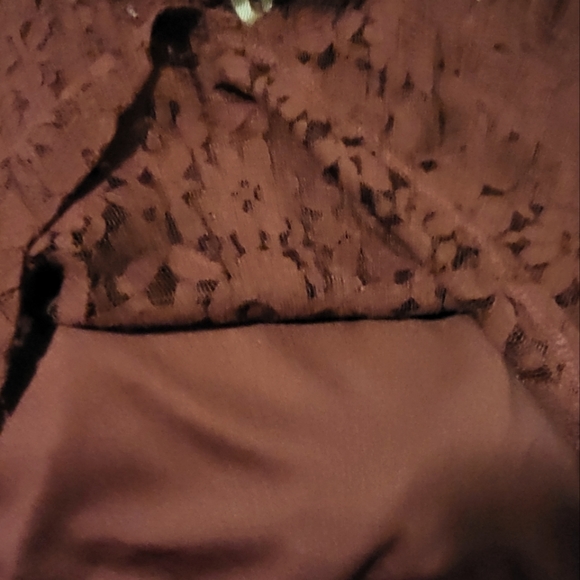 Eyeshadow Tops Eyeshadow Clothing Nwt Lace Shorty Top In Burgundy